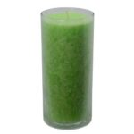 UNIEKE kaars, 30347, ca. 14 cm LIMEGROEN