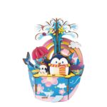 Robotime, Muziekdoos Hout DIY 3D Puzzel Ocean Park, AMD51, 12,5x11x16,4 cm