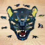 Eco Wood Art (EWA) Houten Legpuzzel Panter/ Panther size L, 1782, 41,8x37,5x0,5cm