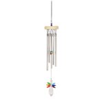 Windgong Nature's Melody Gem Tunes met Crystal Angel Multi Color, GTC18ANGMC, totale lengte ca 46 cm