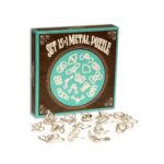 Logica Giochi Metalen puzzels Set 15 in 1 Blauw Metaal, LG1245, 20x20x4cm