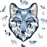 Eco Wood Art (EWA), Houten Legpuzzel Wolf, Size M, 3625, 35,6x27,4x0,4cm