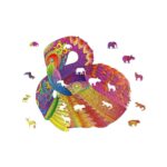 Logica Giochi Mandala Houten Legpuzzel Flamingo, 28,5x28,3cm