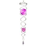 Spin Art, Crystal Tail, Zilver/Paars, CTSP0806, ca 30cm