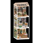 Robotime, DIY Huisje Super Store Fascinating Bookstore, DW004, 16,3x16,3x15,2cm