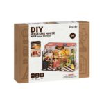 Robotime, DIY Huisje, Garage Workshop met LED verlichting, DG165, 24x15x17cm