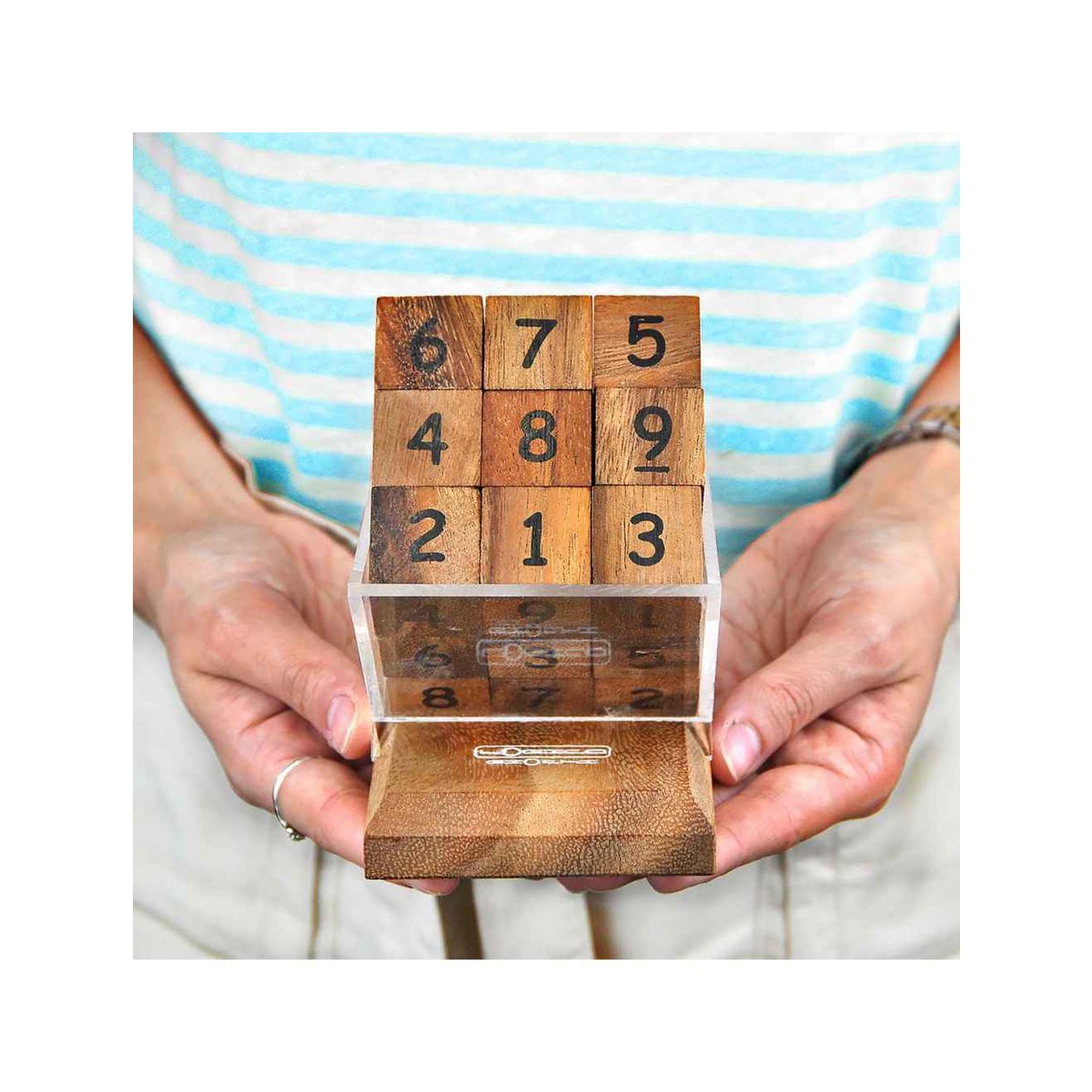 Logica Giochi Houten Cube Sudoku Puzzel, LG624, 11,3x8,5x12,5cm - Afbeelding 5