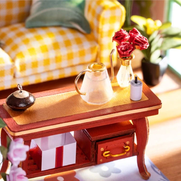 DIY Huisje Sweet Patio, Robotime, DGF01, 30x19.5x16.5cm - Afbeelding 5