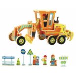 Robotime 3D Houten puzzel bouwvoertuig, VE201, 20x9x10cm
