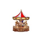 Robotime, Muziekdoos Hout DIY Classic Carousel, AMC01, 25,5x25,7x29,5cm