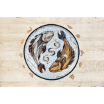 Eco Wood Art (EWA) Houten Legpuzzel Koi Karper/ Kois Size L, 2192, 39,5x39,5x0,5cm